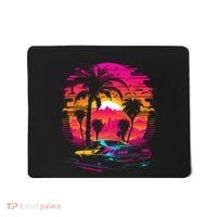 Retrowave Synthwave Aesthetic Sports Car 80s 90s Mousepad thumb 0