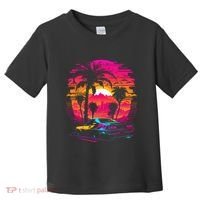 Retrowave Synthwave Aesthetic Sports Car 80s 90s Toddler T-Shirt thumb 0