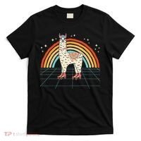 Roller Skating Alpaca Skater Skate Retro Vintage 70s 80s T-Shirt thumb 0