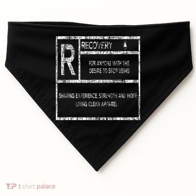 Recovery Sobriety Anniversary Sober Aa Na USA-Made Doggie Bandana