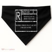 Recovery Sobriety Anniversary Sober Aa Na USA-Made Doggie Bandana thumb 0