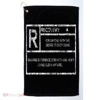 Recovery Sobriety Anniversary Sober Aa Na Golf Towel thumb 0