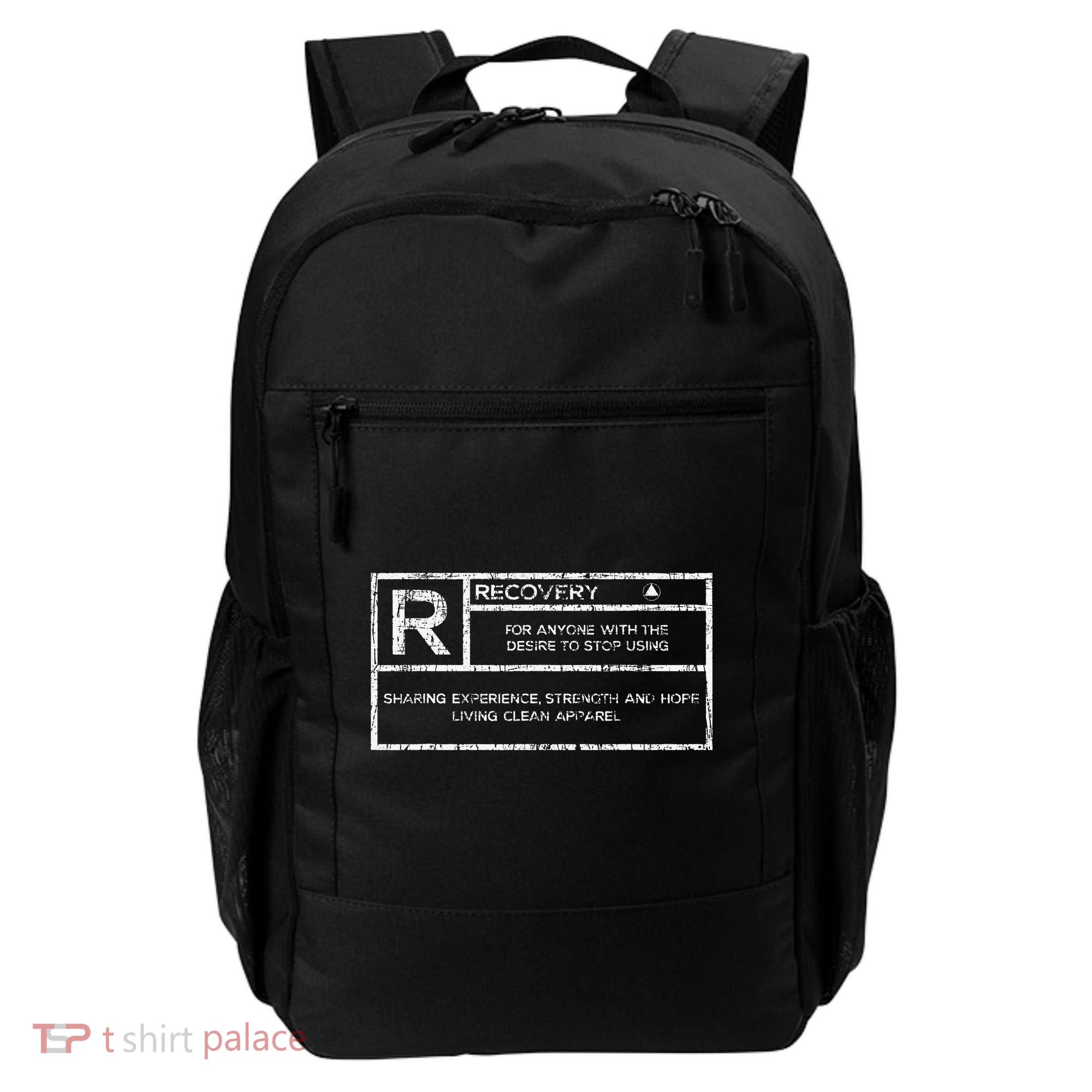 Recovery Sobriety Anniversary Sober AA NA Backpack