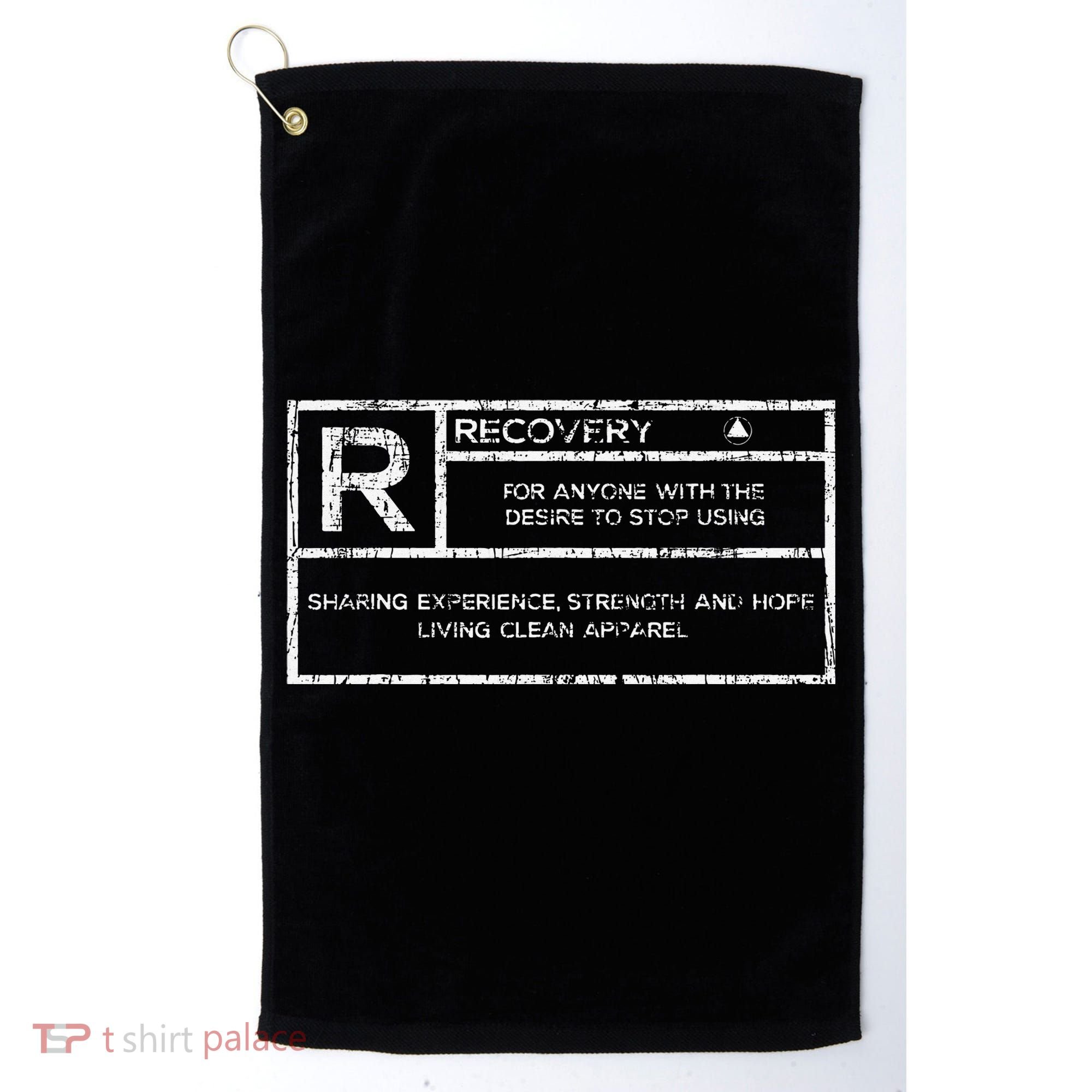 Recovery Sobriety Anniversary Sober AA NA Golf Towel