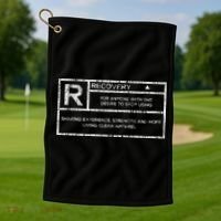 Recovery Sobriety Anniversary Sober AA NA Golf Towel thumb 1
