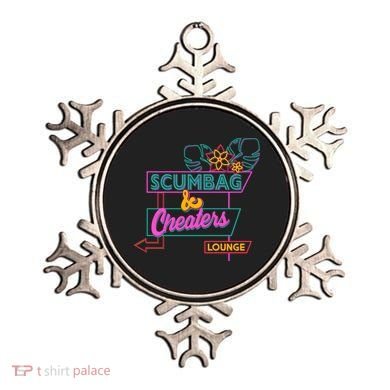 Retro Scumbag And Cheater Lounge Neon Sign Ornament
