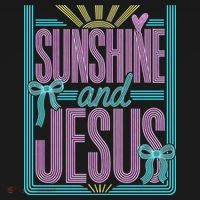 Retro Sunshine And Jesus Faith Striped Summer Long Sleeve Shirt thumb 2