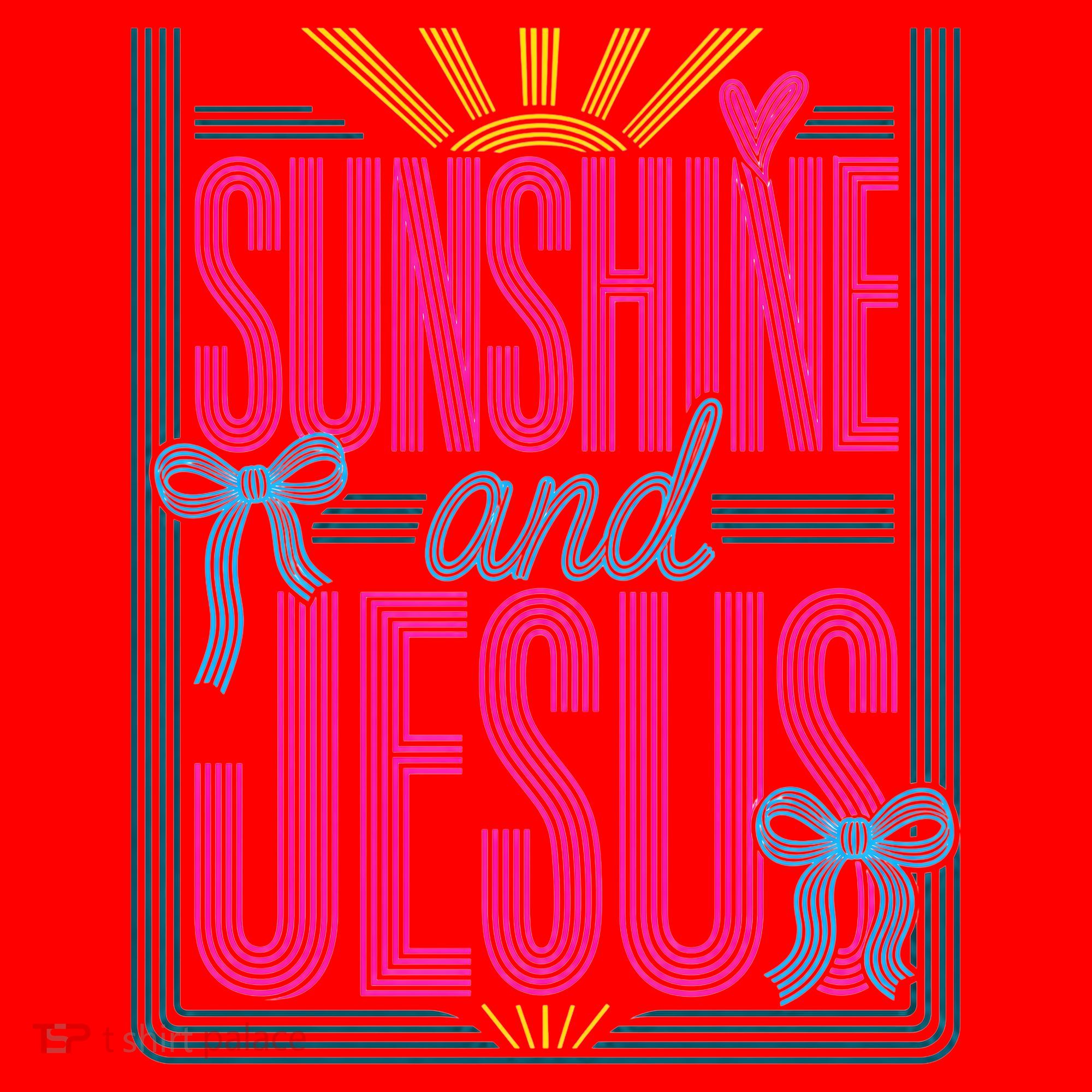 Retro Sunshine And Jesus Faith Striped Summer Santa Hat