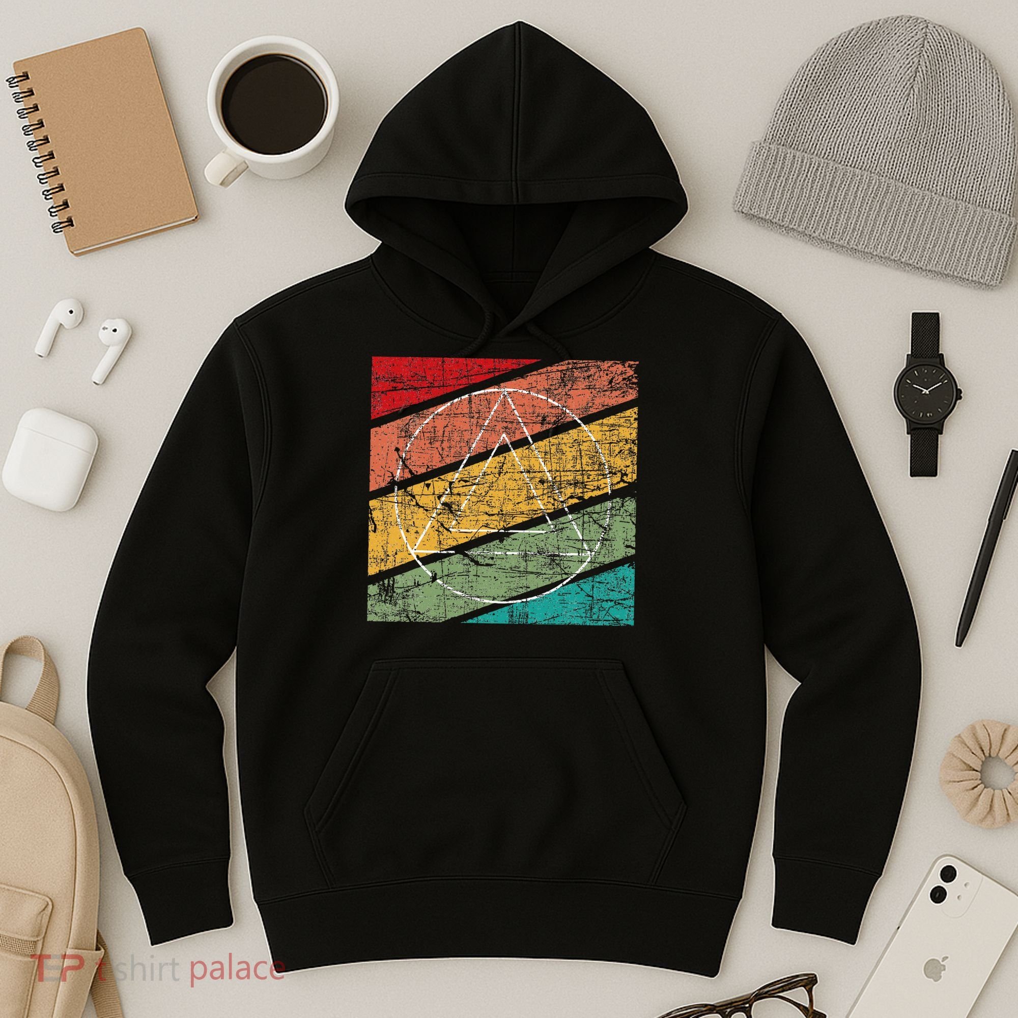 Retro Sobriety Anniversary Sober Aa Na Recovery Hoodie