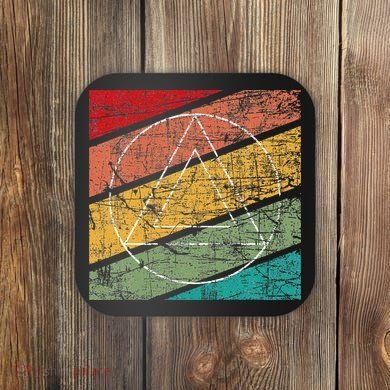 Retro Sobriety Anniversary Sober Aa Na Recovery Coaster