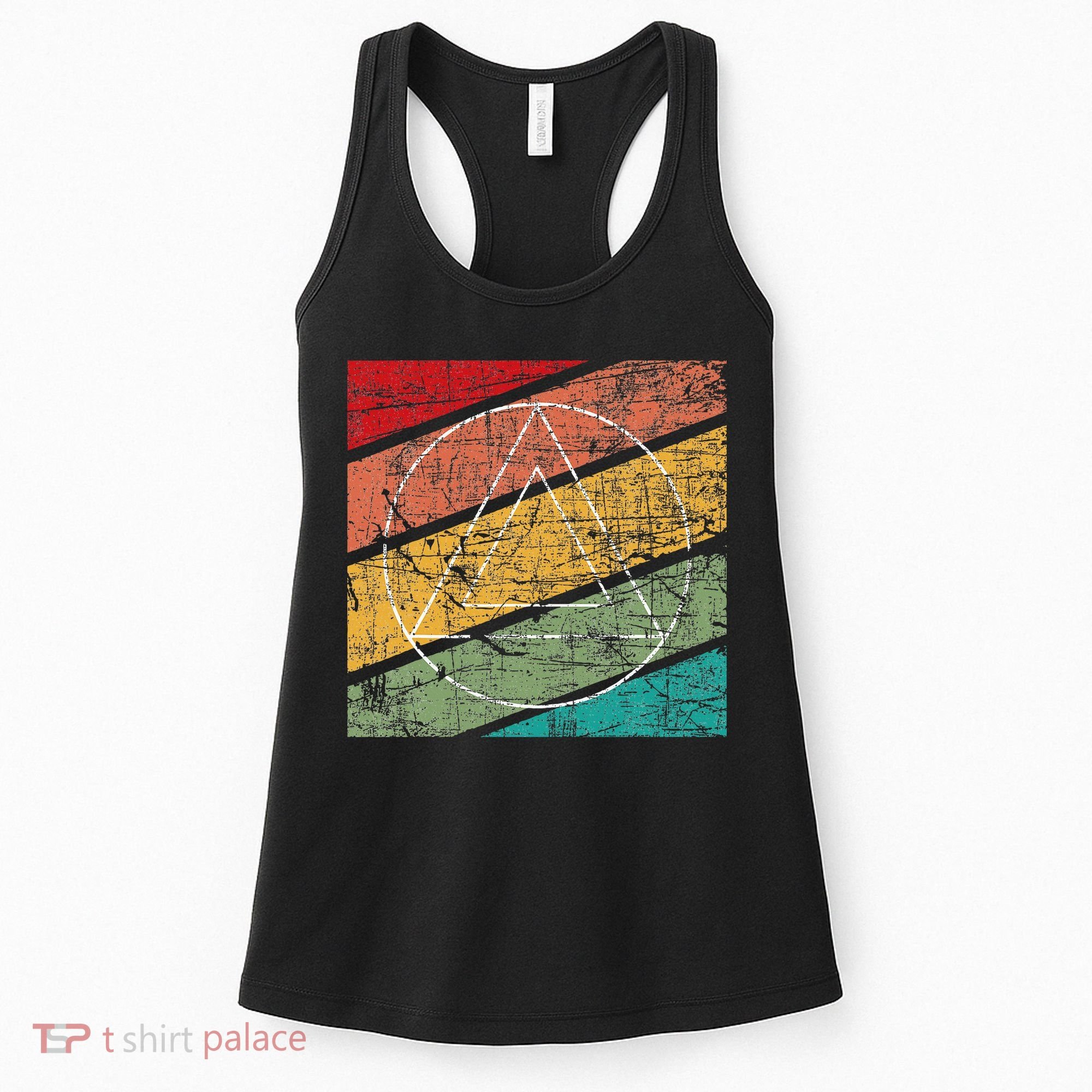 Retro Sobriety Anniversary Sober Aa Na Recovery Women's Tank Top