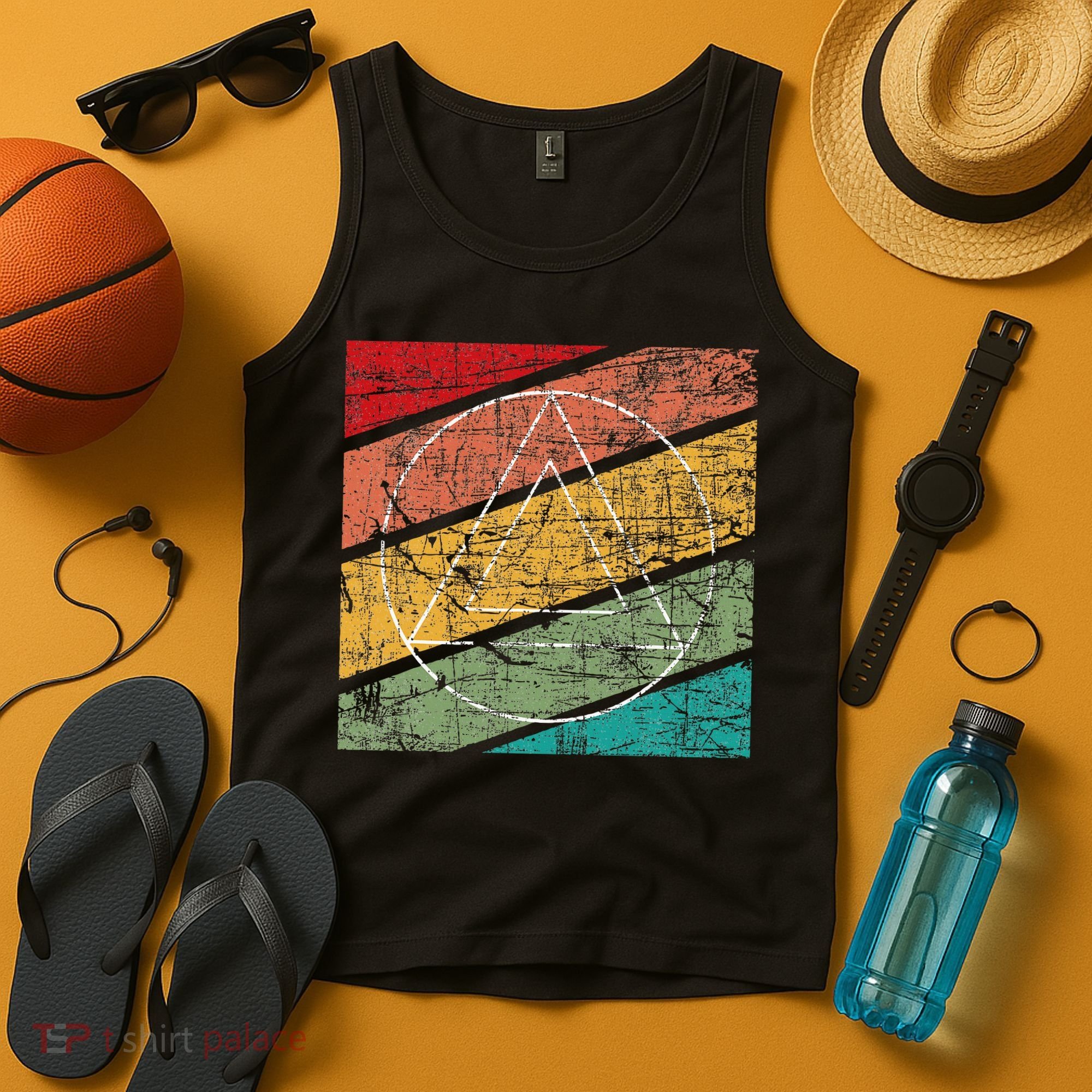 Retro Sobriety Anniversary Sober Aa Na Recovery Tank Top