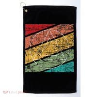 Retro Sobriety Anniversary Sober Aa Na Recovery Golf Towel thumb 0