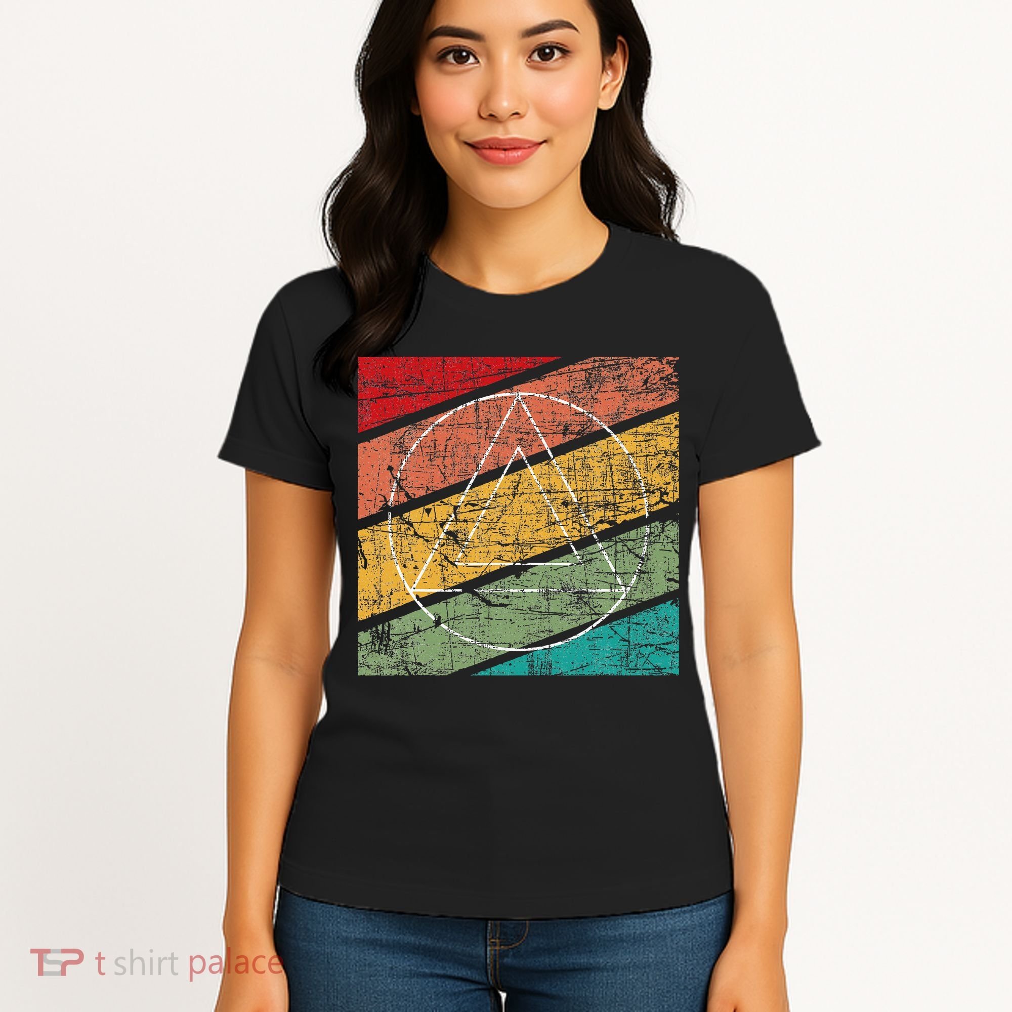 Retro Sobriety Anniversary Sober Aa Na Recovery Women's T-Shirt