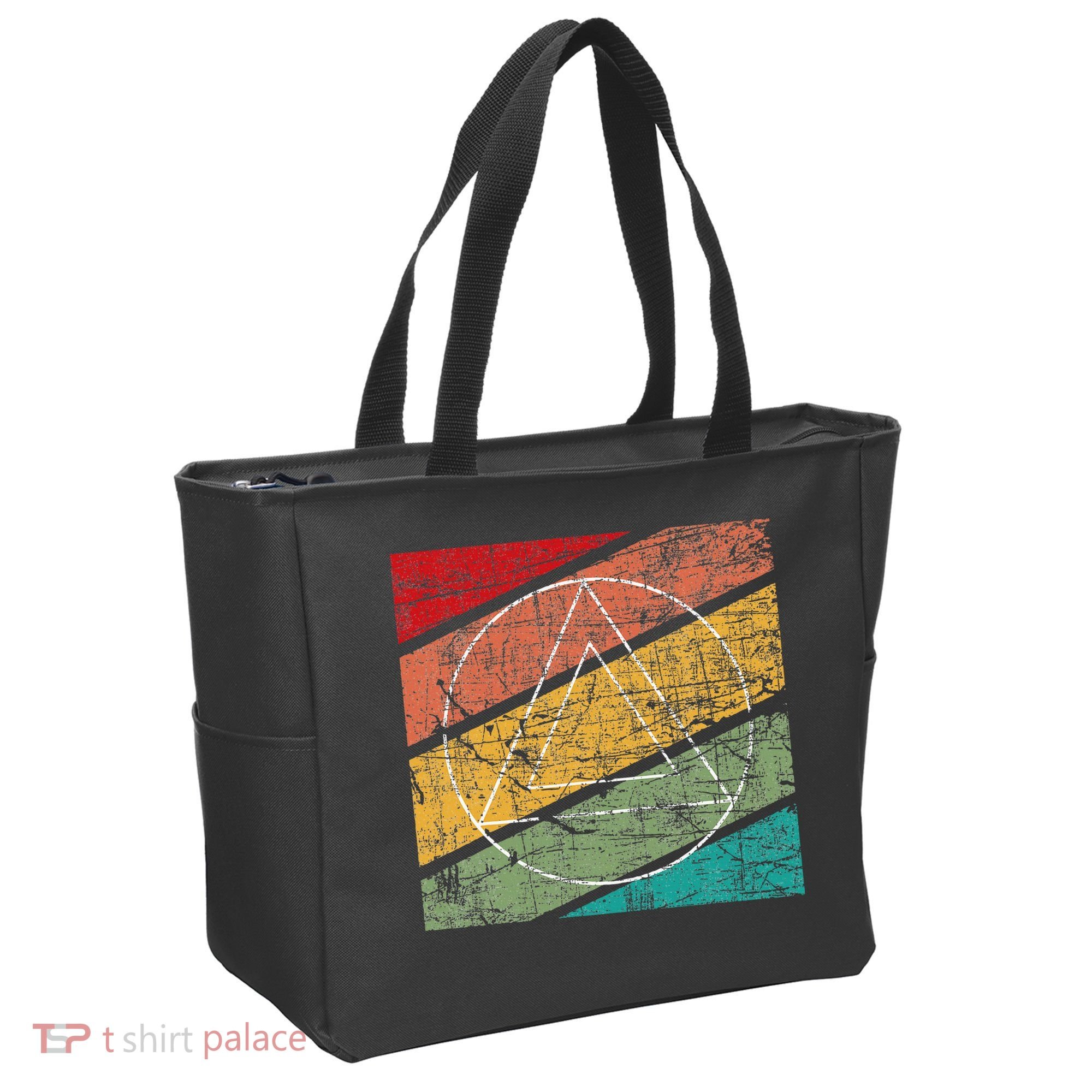 Retro Sobriety Anniversary Sober Aa Na Recovery Tote Bag