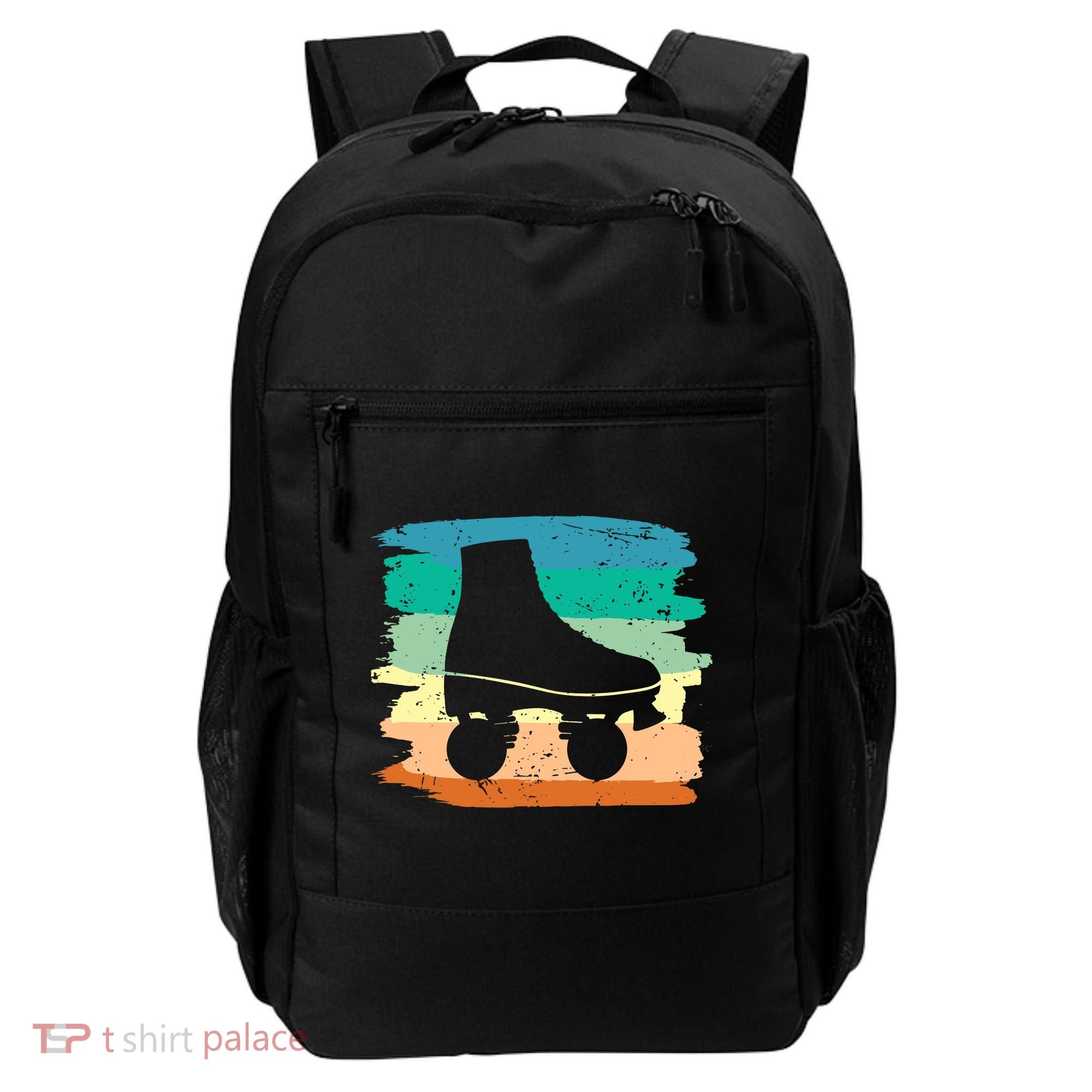 Roller Skating Art 80s Roller Derby Rollerskate Backpack