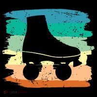 Roller Skating Art 80s Roller Derby Rollerskate Backpack thumb 2