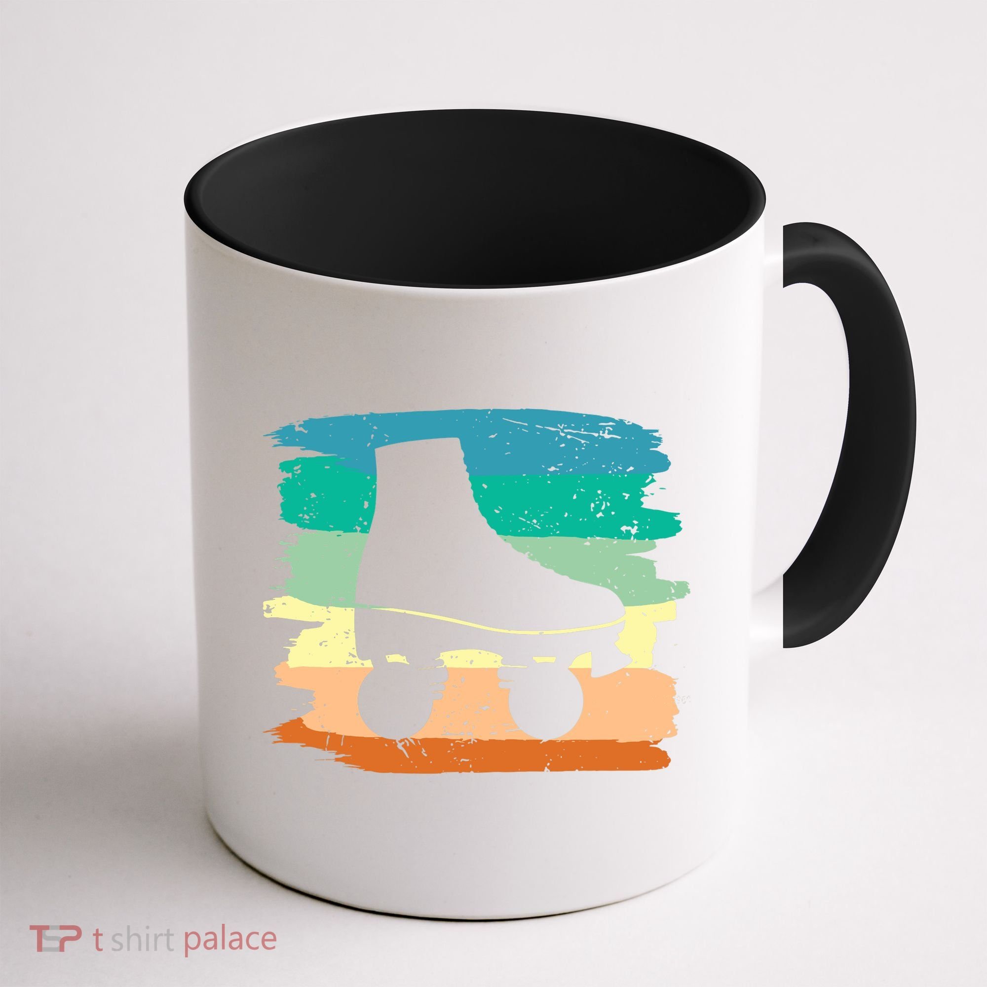 Roller Skating Art 80s Roller Derby Rollerskate Coffee Mug