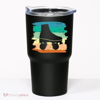 Roller Skating Art 80s Roller Derby Rollerskate Tumbler