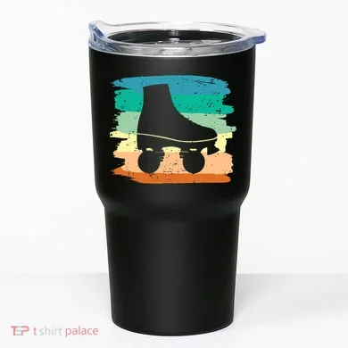 Roller Skating Art 80s Roller Derby Rollerskate Tumbler