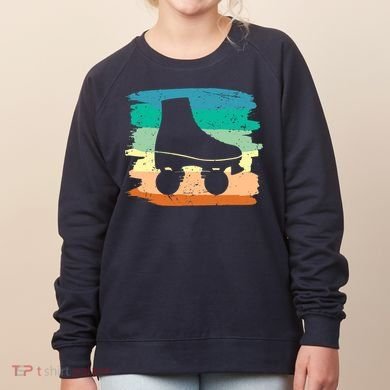 Roller Skating Art 80s Roller Derby Rollerskate Women's Sweatshirt