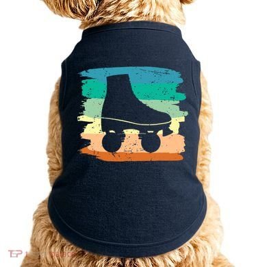 Roller Skating Art 80s Roller Derby Rollerskate Doggie Tank