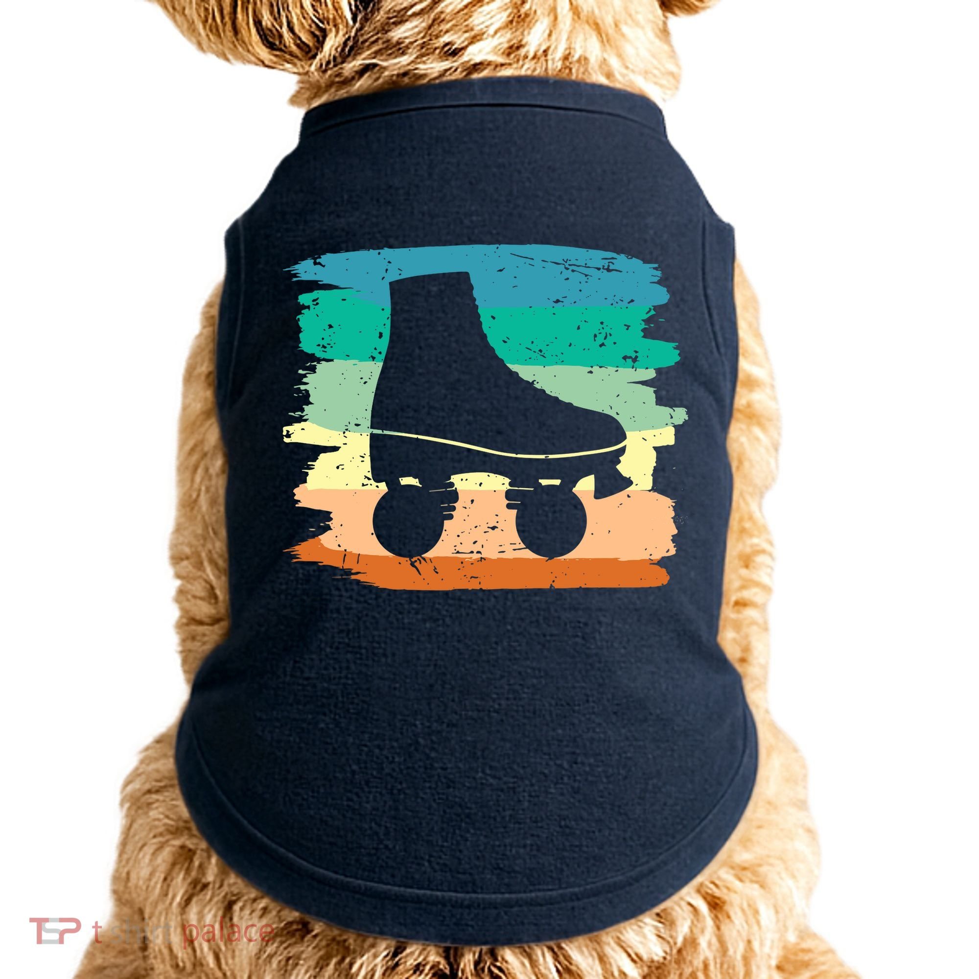 Roller Skating Art 80s Roller Derby Rollerskate Doggie Tank