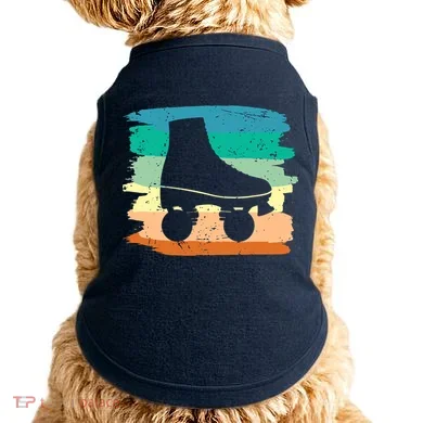 Roller Skating Art 80s Roller Derby Rollerskate Doggie Tank