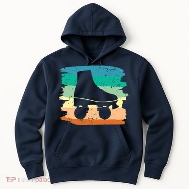 Roller Skating Art 80s Roller Derby Rollerskate Hoodie