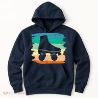 Roller Skating Art 80s Roller Derby Rollerskate Hoodie thumb 0