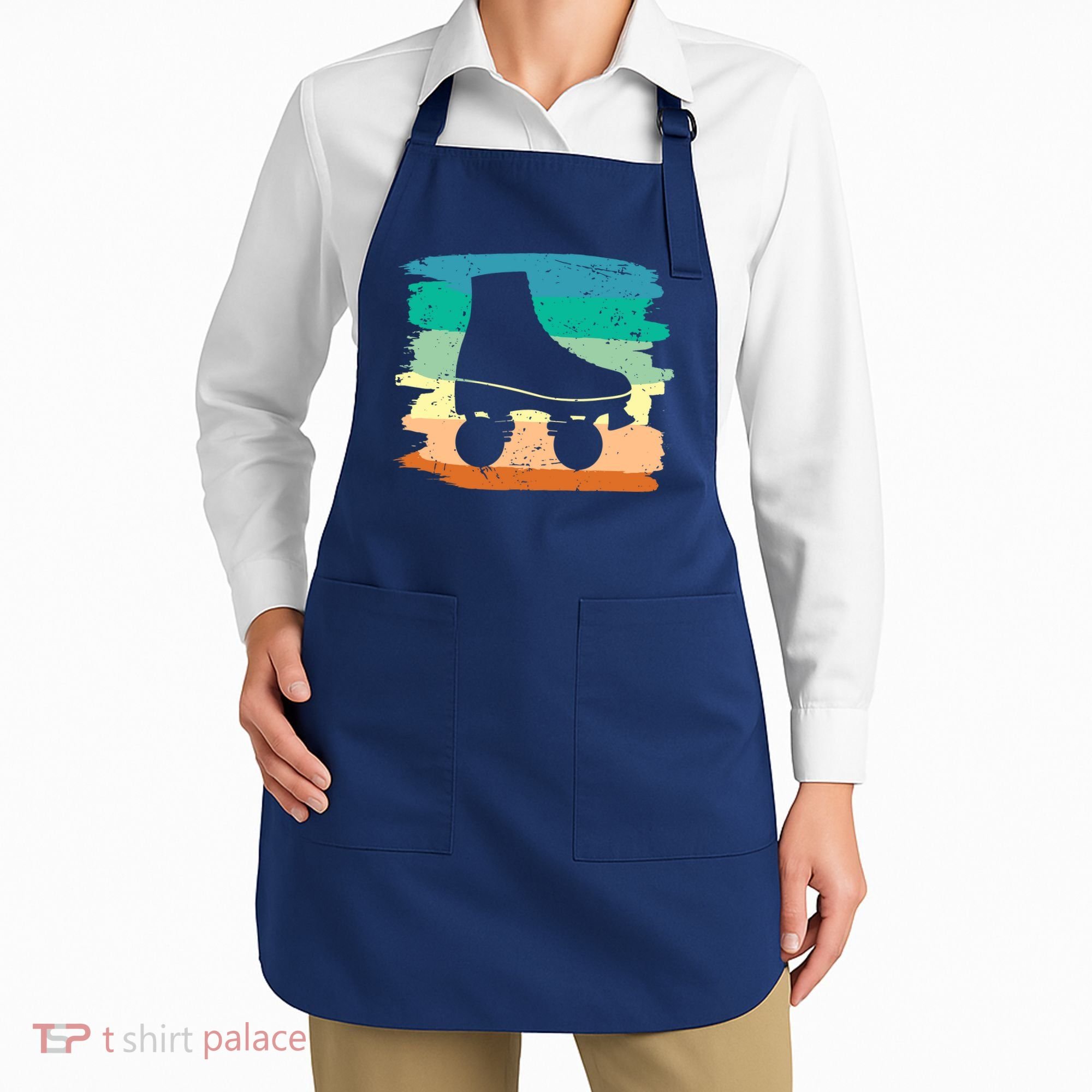 Roller Skating Art 80s Roller Derby Rollerskate Apron