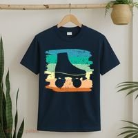 Roller Skating Art 80s Roller Derby Rollerskate T-Shirt thumb 2
