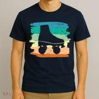 Roller Skating Art 80s Roller Derby Rollerskate T-Shirt thumb 3