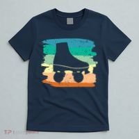 Roller Skating Art 80s Roller Derby Rollerskate T-Shirt thumb 5