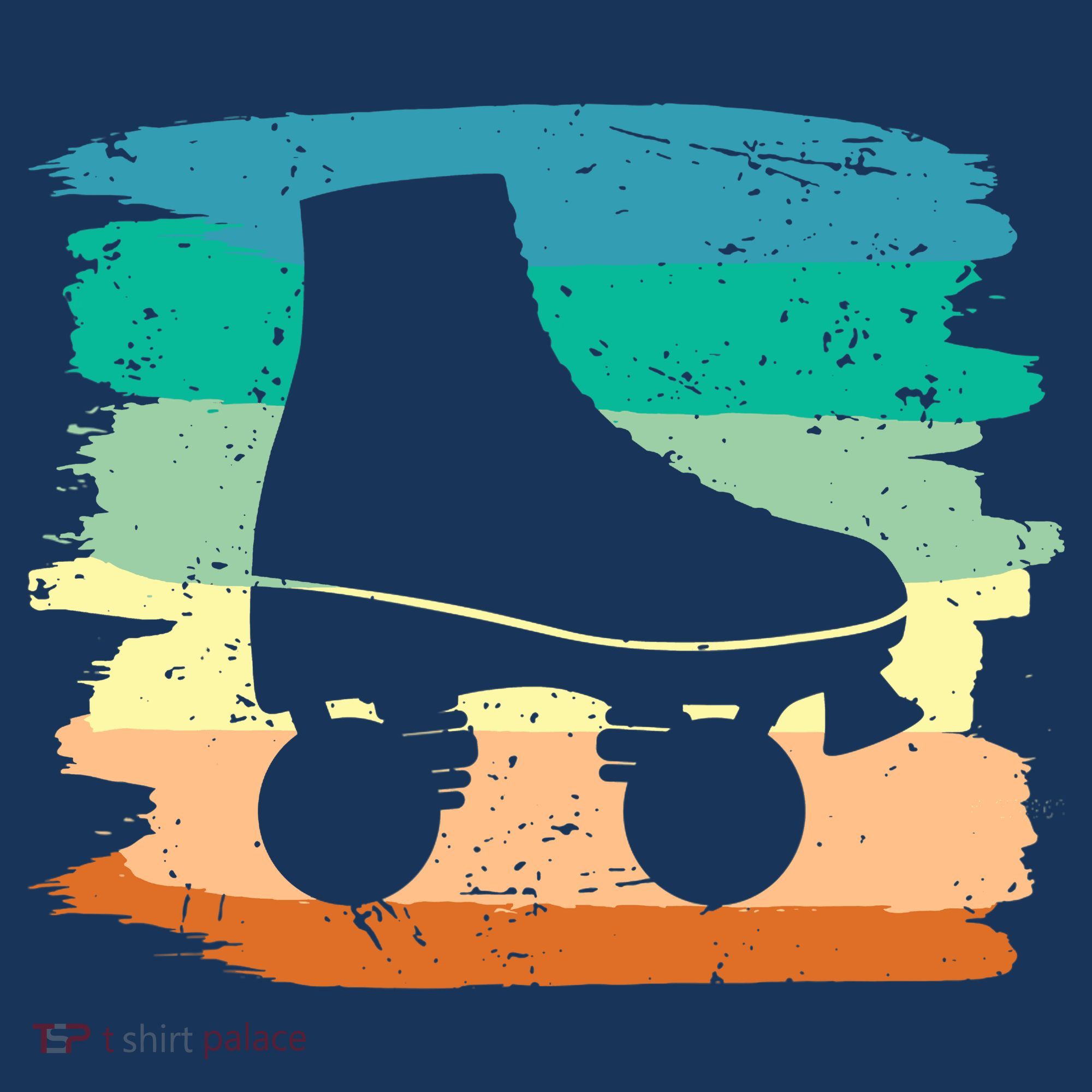 Roller Skating Art 80s Roller Derby Rollerskate Bucket Hat