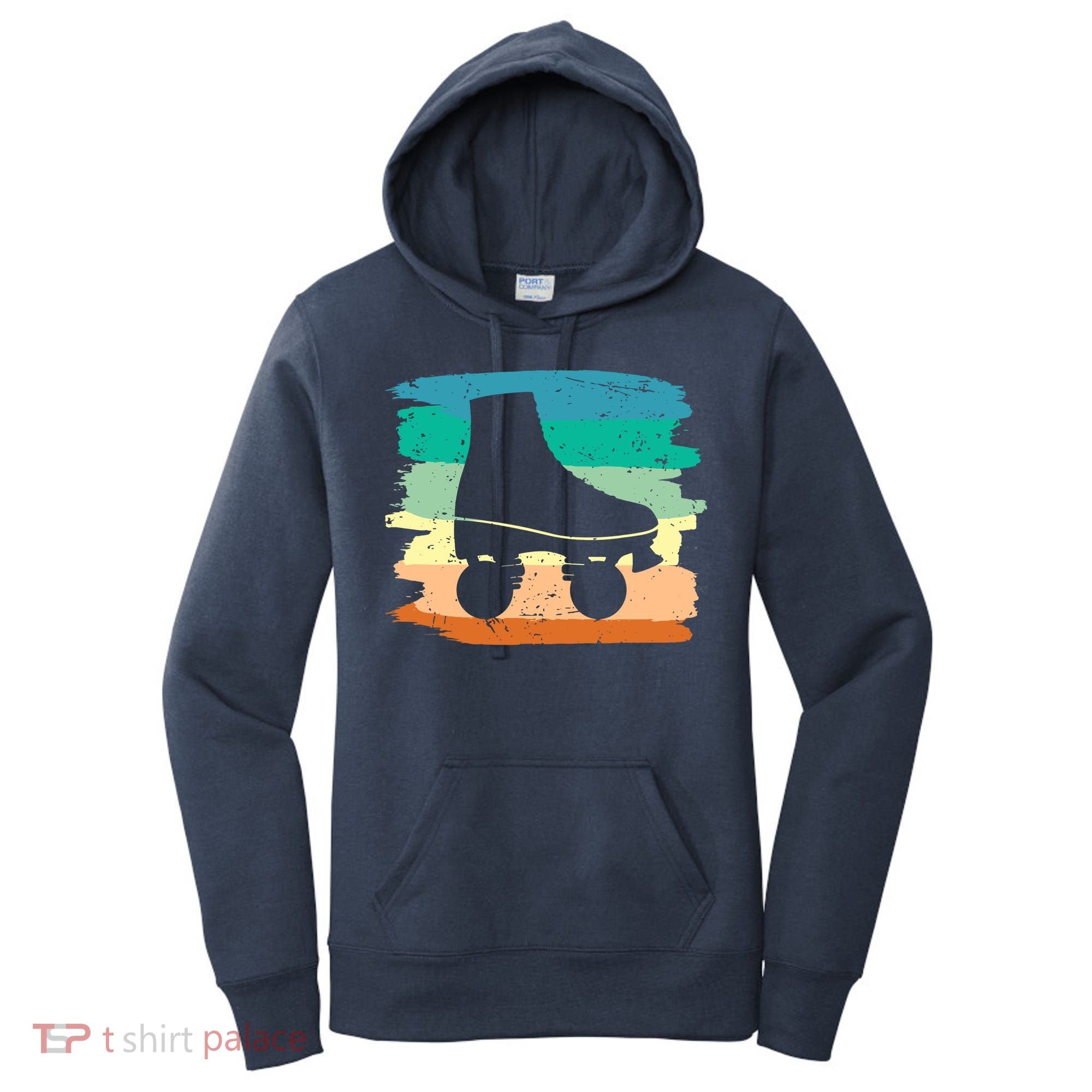 Roller Skating Art 80s Roller Derby Rollerskate Women's Hoodie