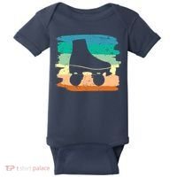 Roller Skating Art 80s Roller Derby Rollerskate Baby Bodysuit thumb 0