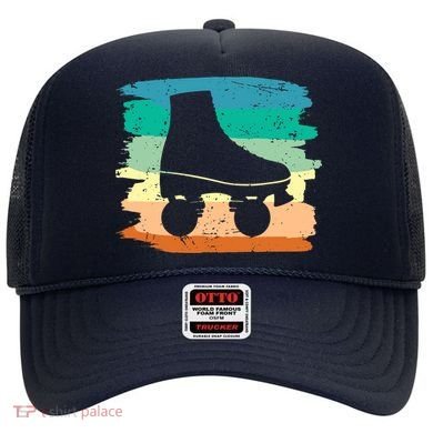 Roller Skating Art 80s Roller Derby Rollerskate Hat