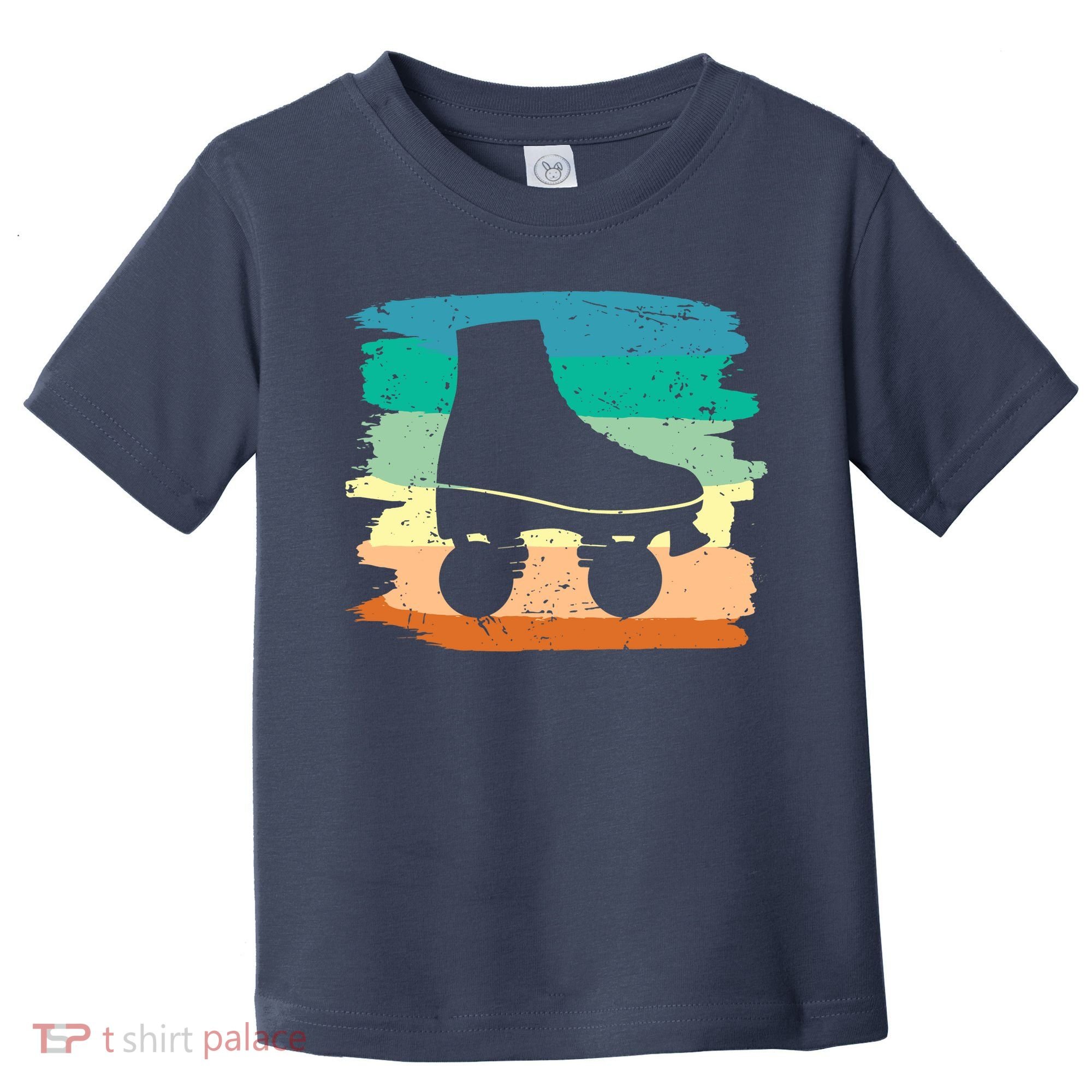 Roller Skating Art 80s Roller Derby Rollerskate Toddler T-Shirt