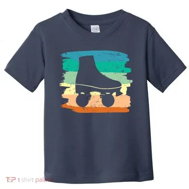 Roller Skating Art 80s Roller Derby Rollerskate Toddler T-Shirt