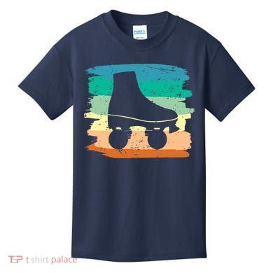 Roller Skating Art 80s Roller Derby Rollerskate Kids T-Shirt