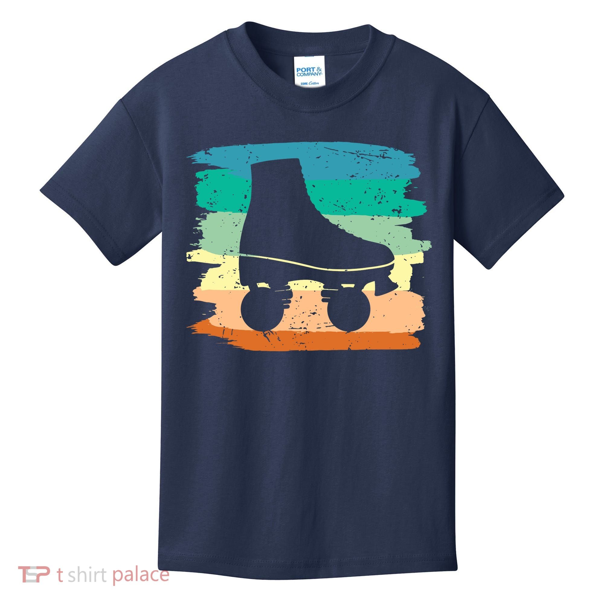 Roller Skating Art 80s Roller Derby Rollerskate Kids T-Shirt