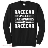 Racecar Spelled Backwards Is Racecar Sweatshirt thumb 0