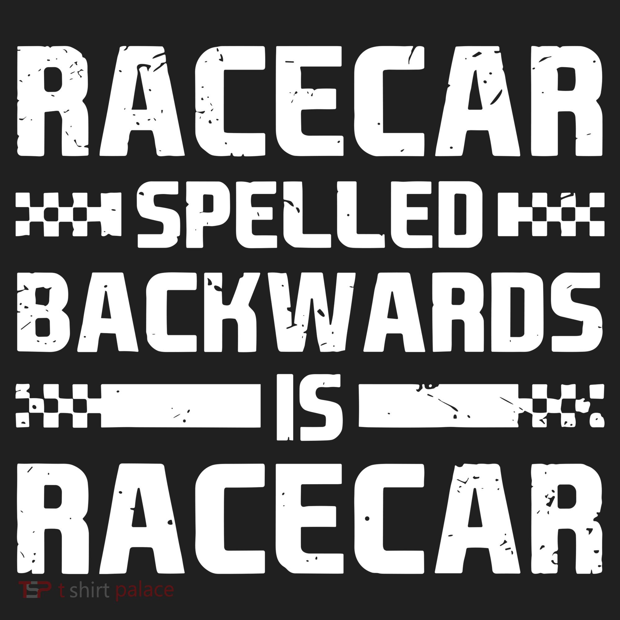 Racecar Spelled Backwards Is Racecar Beanie