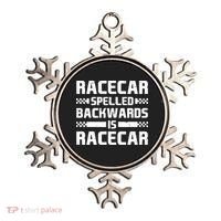 Racecar Spelled Backwards Is Racecar Ornament thumb 0