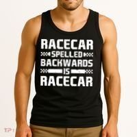 Racecar Spelled Backwards Is Racecar Tank Top thumb 3