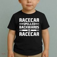 Racecar Spelled Backwards Is Racecar Toddler T-Shirt thumb 2