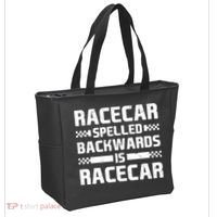 Racecar Spelled Backwards Is Racecar Tote Bag thumb 2