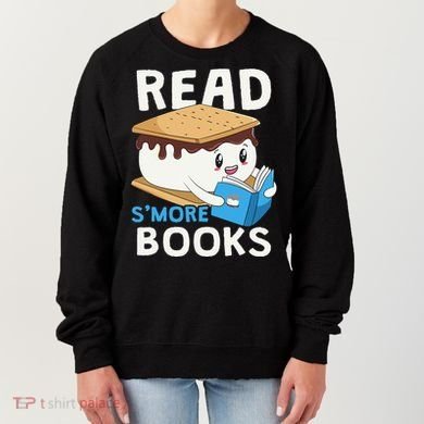 Read Smore Books Camping Bookworm Cute Librarian Smores Women's Sweatshirt