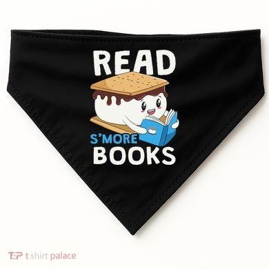 Read Smore Books Camping Bookworm Cute Librarian Smores USA-Made Doggie Bandana